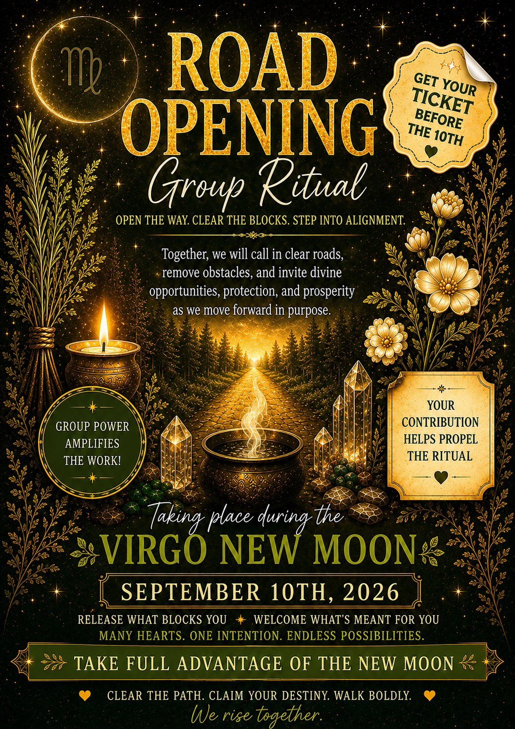Road Opening Virgo New Moon Community Candle Service