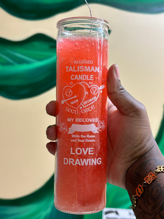 Love Drawing Candle (RED/PINK)