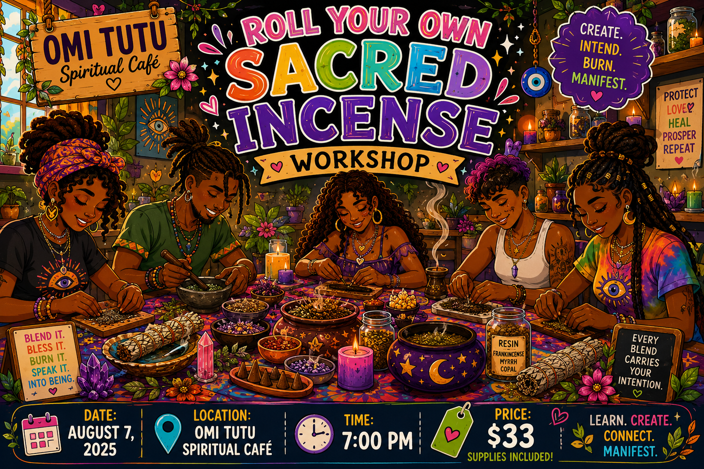 Roll Your Own Sacred Incense Workshop