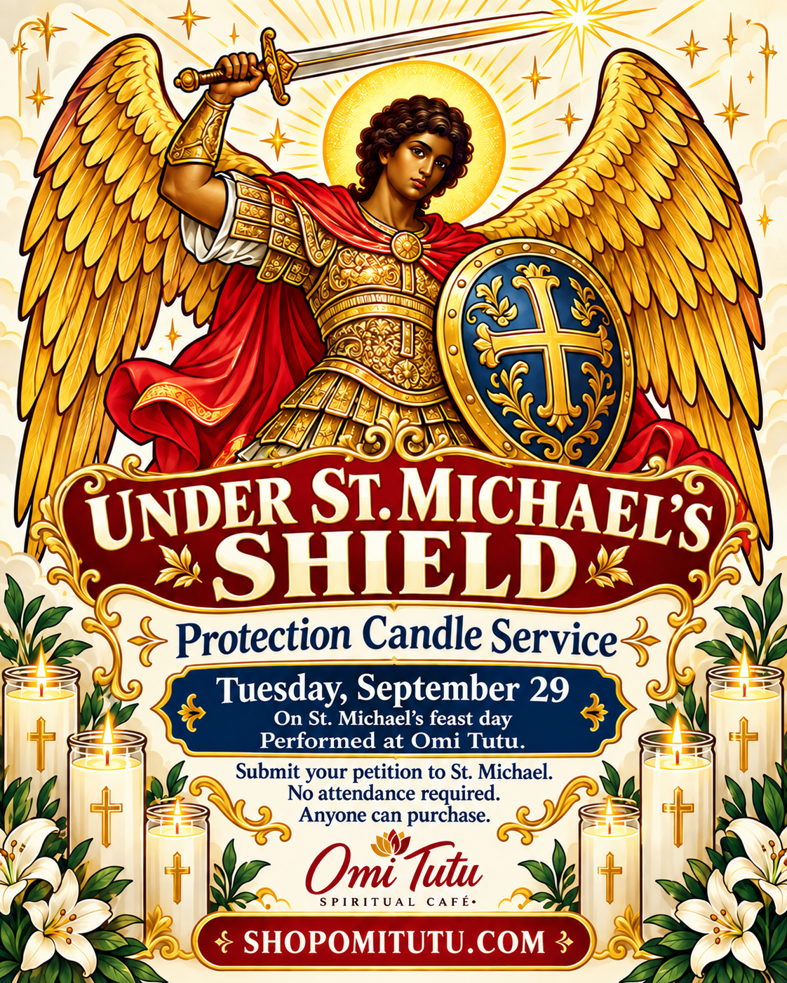 Under St. Michael’s Shield | Protection Candle Service