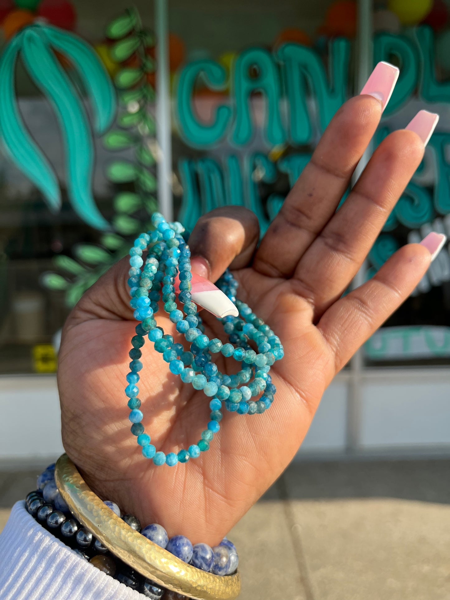 Apatite Quartz bracelet