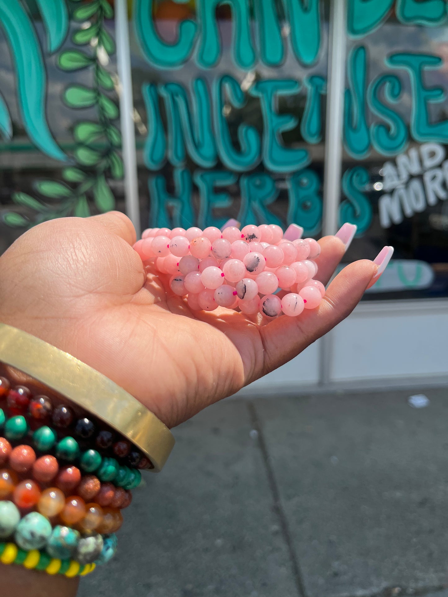 Pink Opal Bracelet