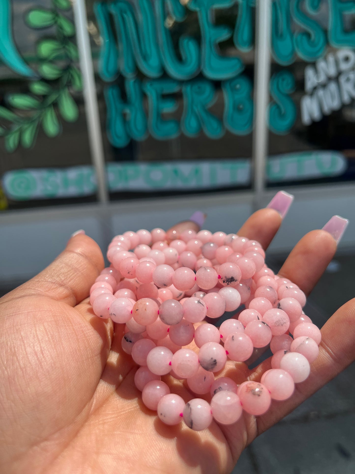 Pink Opal Bracelet