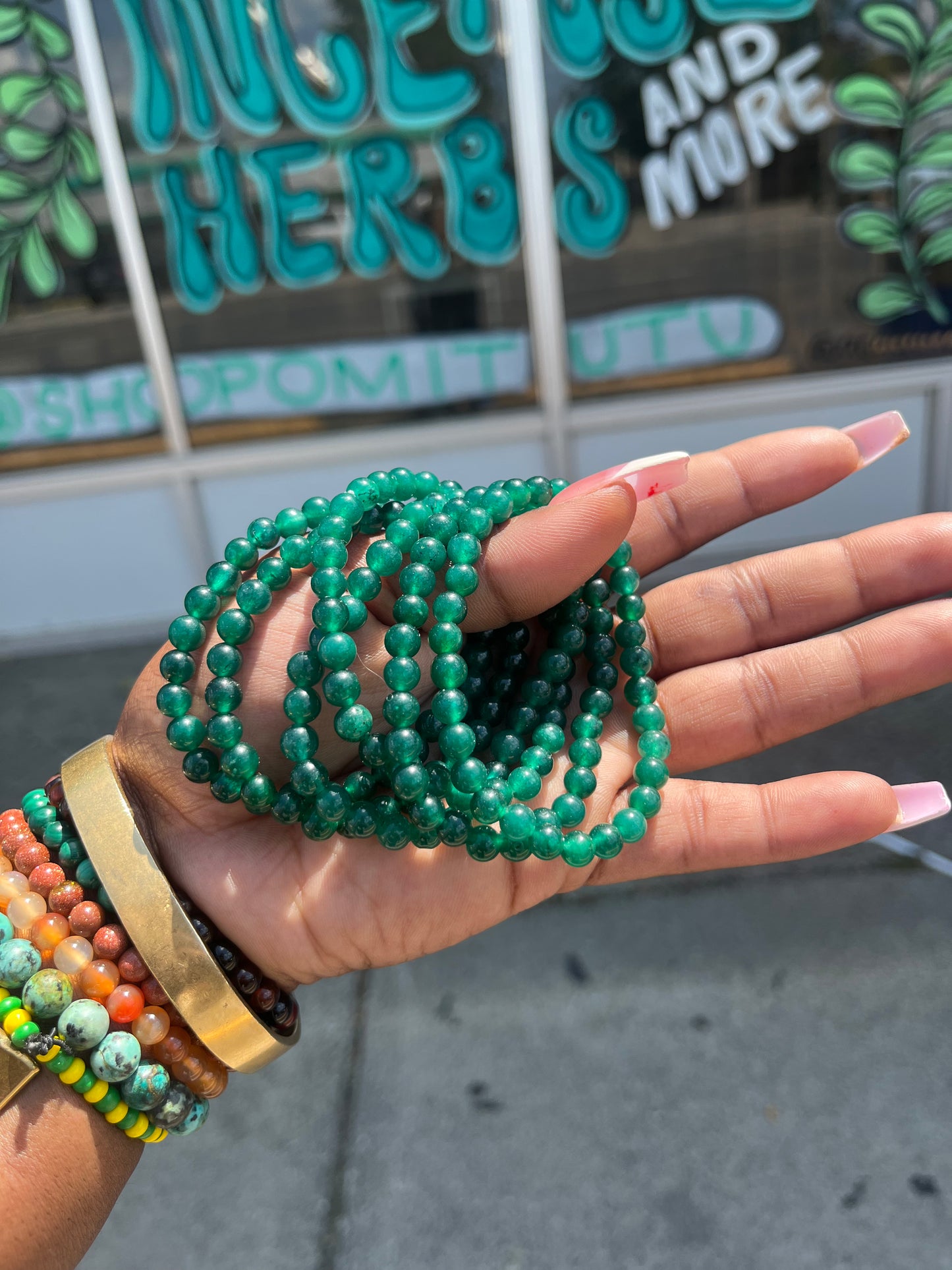 Green Agate Bracelet