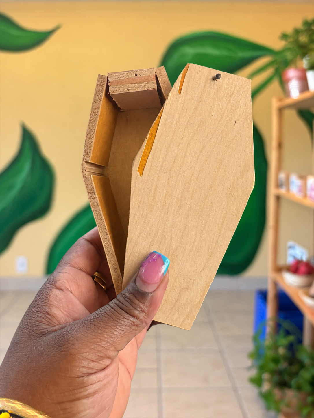 Wooden Coffin Box