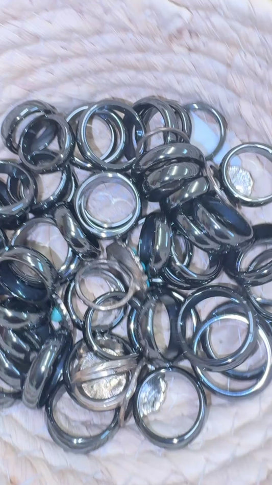 Hematite Rings